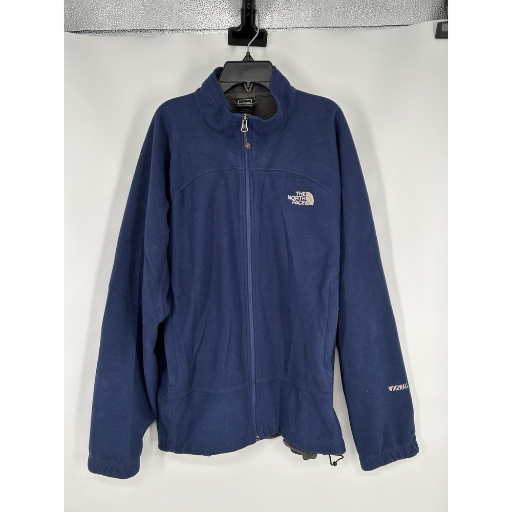 The North Face Windwall Fleece Full Zip Up Jacket Adjustable Waistband Mens XL